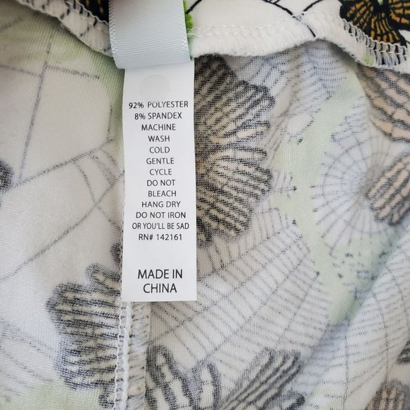 LulaRoe Tall & Curvy Halloween Themed Floral Print Butter Leggings Women's TC2 - Picture 6 of 12